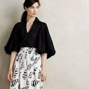 Anthropologie Black Blouse